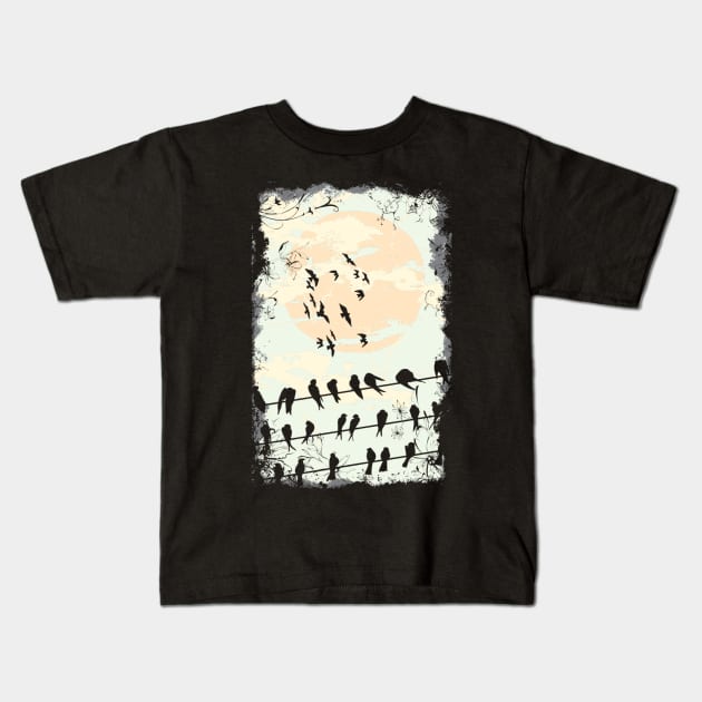 bird eye Kids T-Shirt by Mhossam